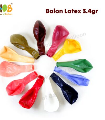 Balon Latex Jerman Premium Tebal Balon 3.4gr