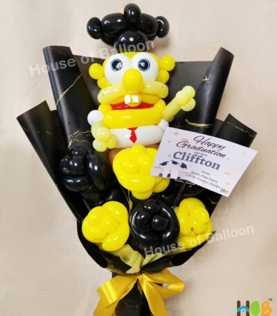 Buket Balon Bunga Spongebob