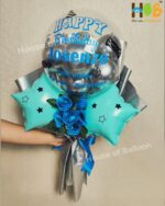 Buket Balon Bunga Clear Text