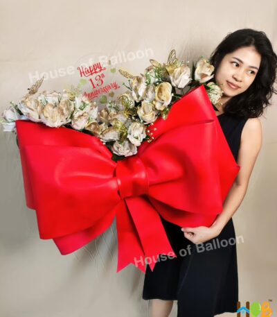 Buket Bunga Pita Besar Jumbo Ribbon Flower Bouquet