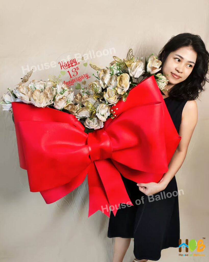 Buket Bunga Pita Besar Jumbo Ribbon Flower Bouquet