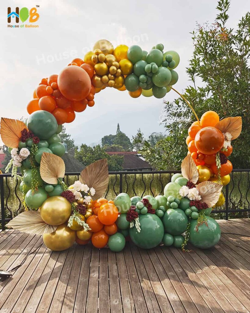 Gate Balon Organic Circle Tematik