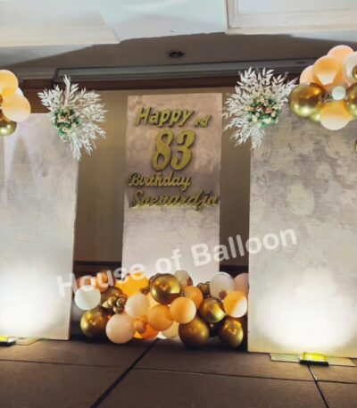 Backdrop Styrofoam Organic Balon Dekorasi Balon