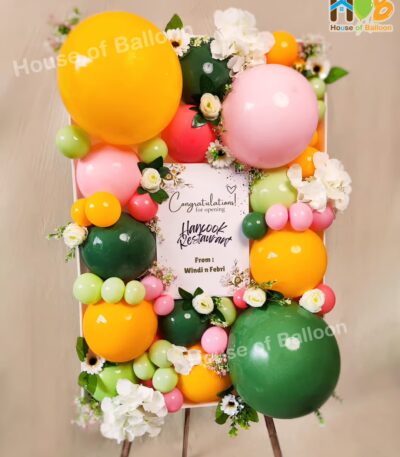 Papan Ucapan Stand Marquee Balon