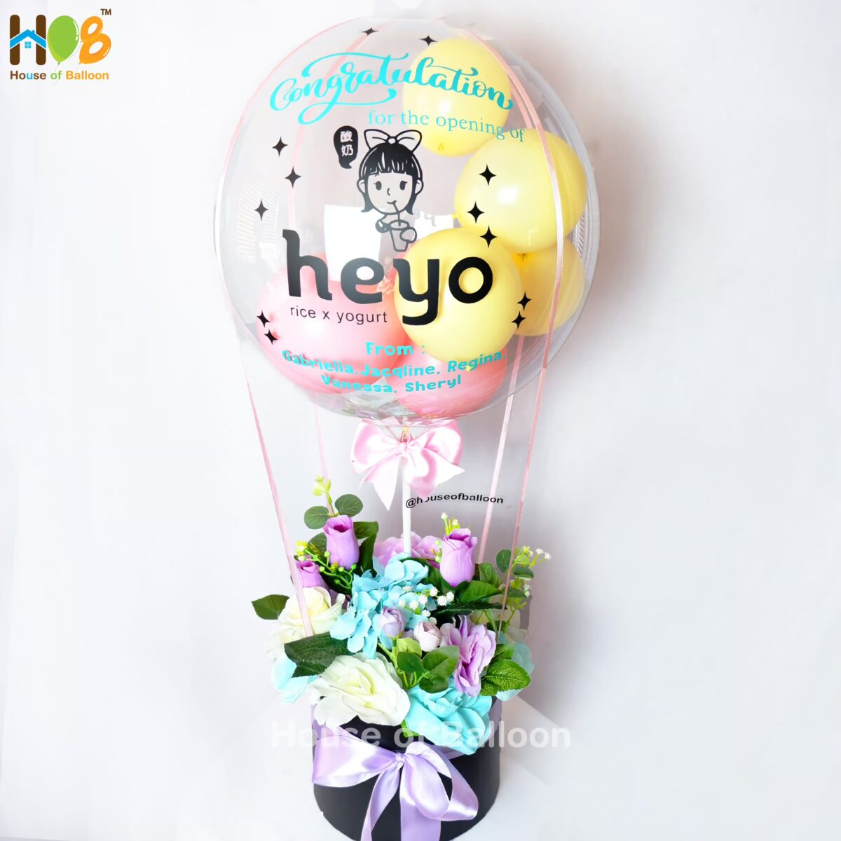 Parcel Balon Ucapan Flower Box