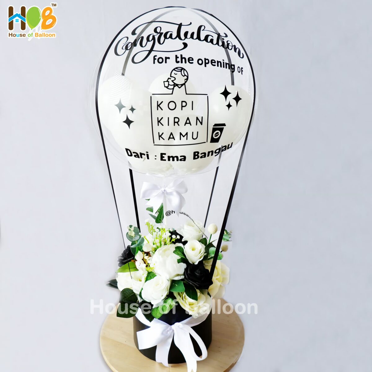 Parcel Balon Ucapan Flower Box