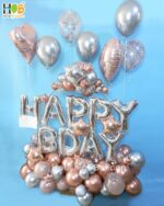 Balon Helium Happy Birthday Organic