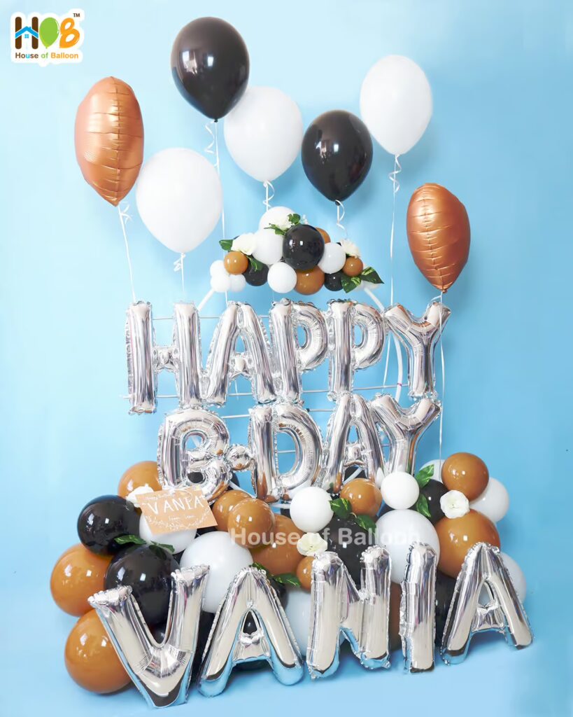 Balon Helium Happy Birthday Organic