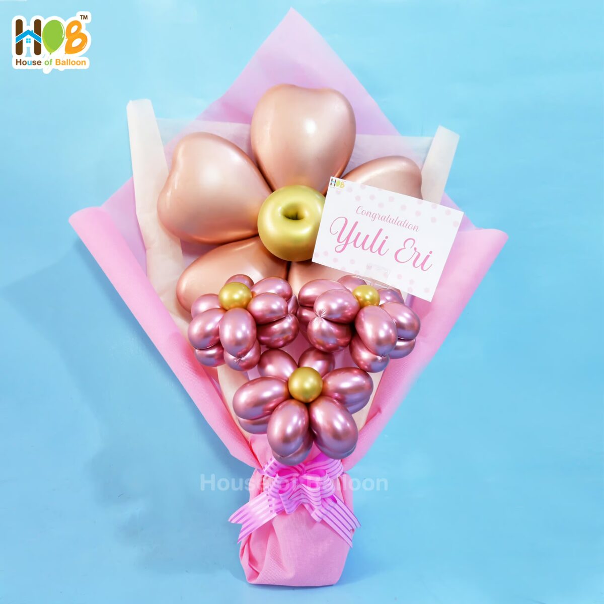 Graduation Lovely Buket Wisuda Balon Bunga Bouquet