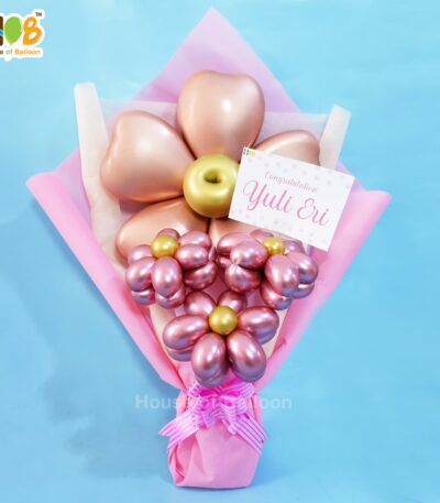 Graduation Lovely Buket Wisuda Balon Bunga Bouquet