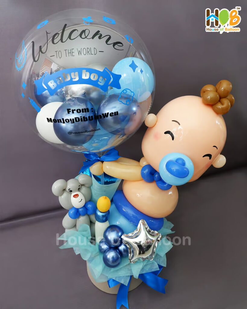 Box Balon Baby Born Lahiran Bayi Hampers