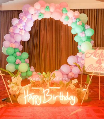 Photobooth Dekorasi Bandung Lingkaran Balon Unicorn Pony