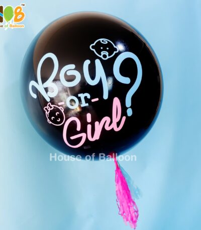 Baby Gender Reveal Exploding Balon Helium