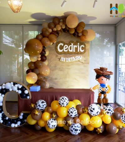 Stage Dekorasi Balon Tematik Conan Toy Story Woody