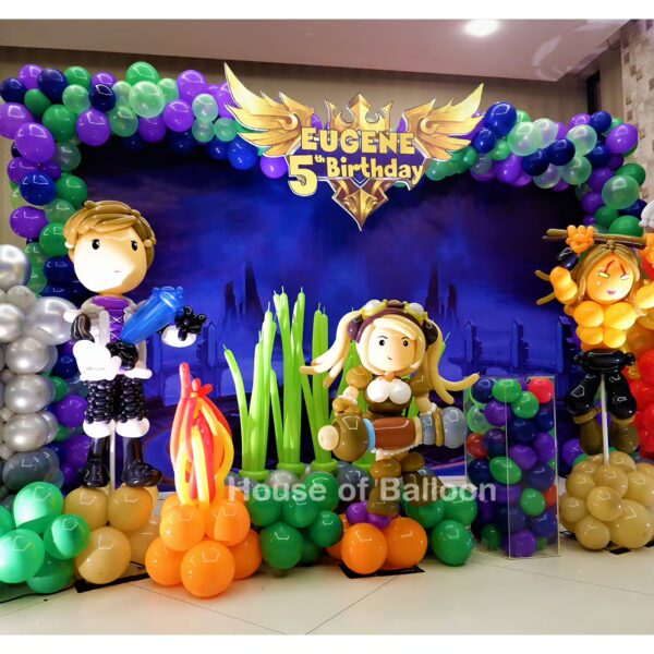 Stage Dekorasi Backdrop Print Tematik Karakter Mobile Legend