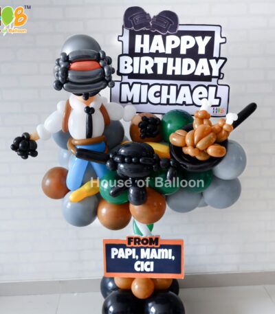 Parcel Karakter Balon PUBG Ucapan Congratulation