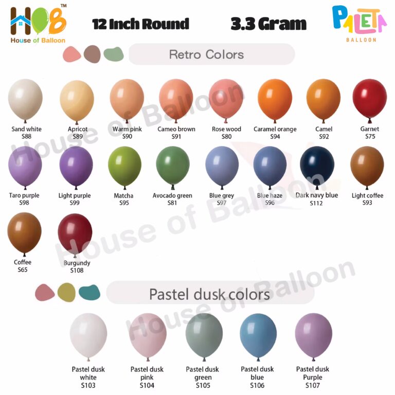 Balon Latex Premium Paleta