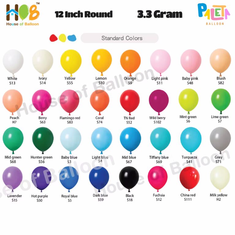 Balon Latex Premium Paleta