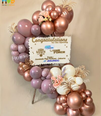 Papan Ucapan - Balon Stand Organik - Karangan Bunga Congratulation