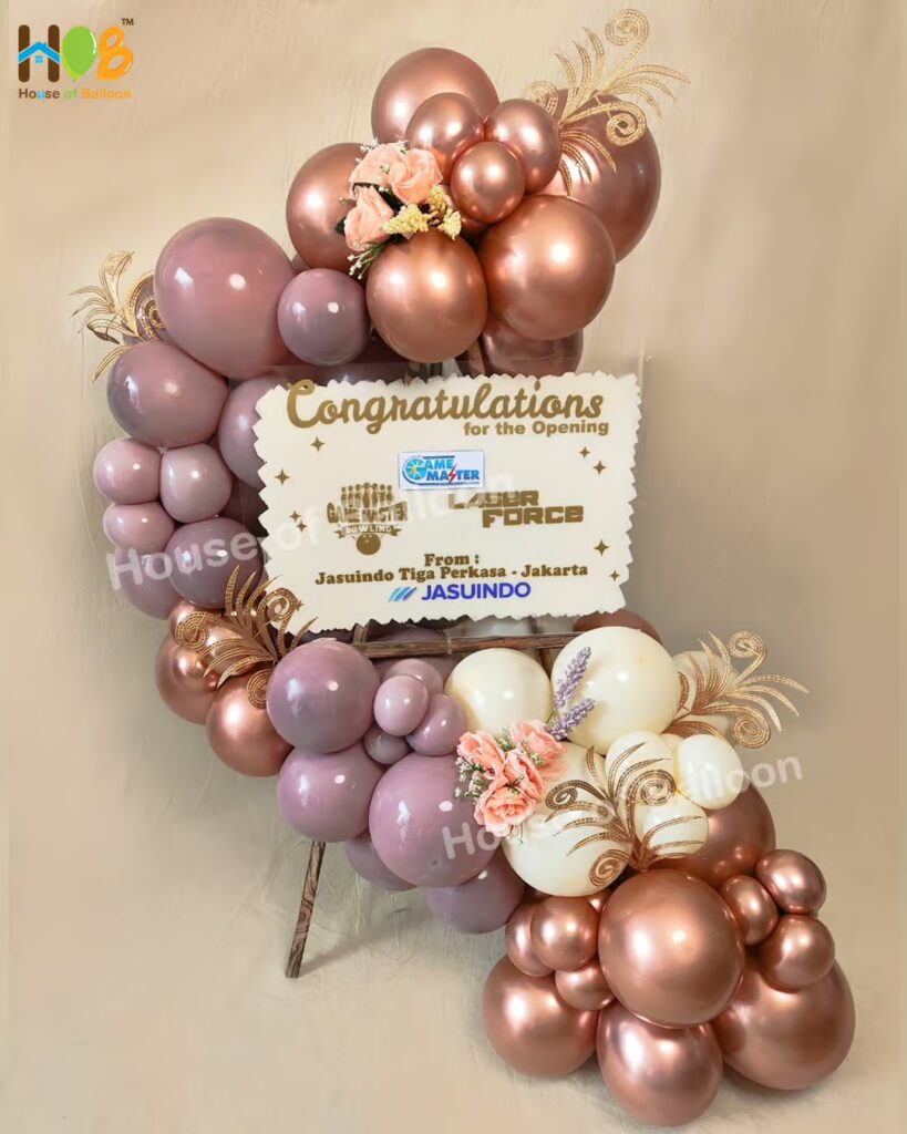 Papan Ucapan - Balon Stand Organik - Karangan Bunga Congratulation