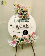 Vintage Acrylic Stand Bunga Big - Papan Ucapan Bunga - Bandung