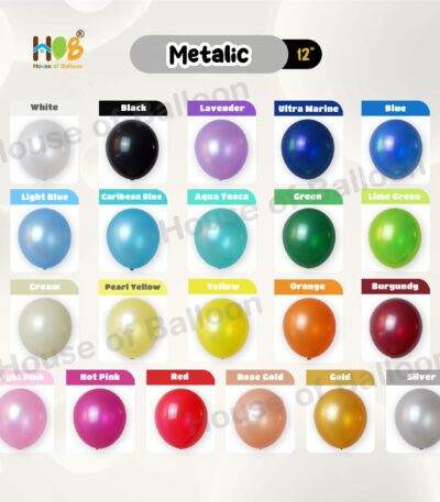 Balon Latex Metalik Tebal Jerman Balon 3.4 Gram