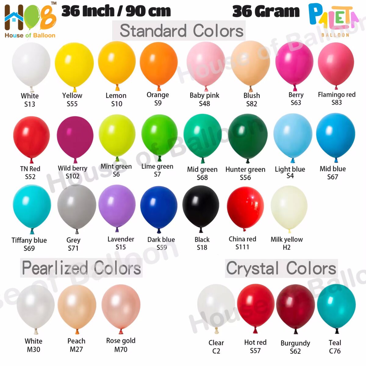 Balon Jumbo - Balon Latex Premium Paleta