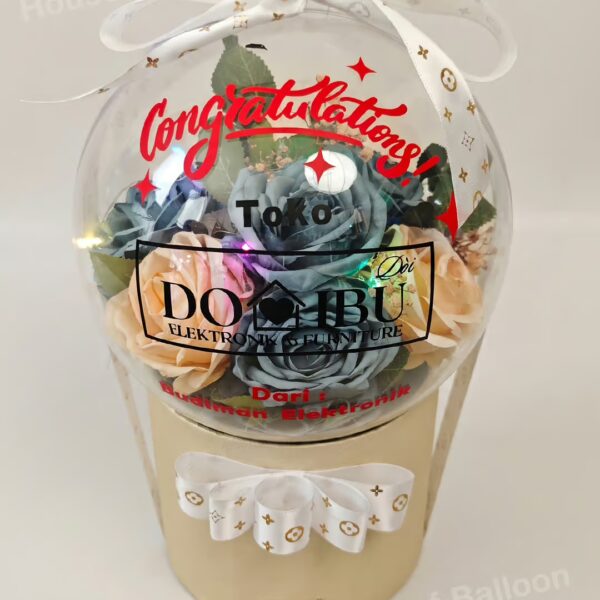 Parcel Balon Ucapan Flower Acrylic Ball Bola Akrilik