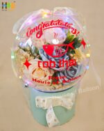Parcel Ucapan bunga Flower Acrylic Ball Bola Akrilik