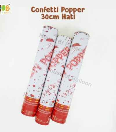 Party Popper Tematik dan Hati