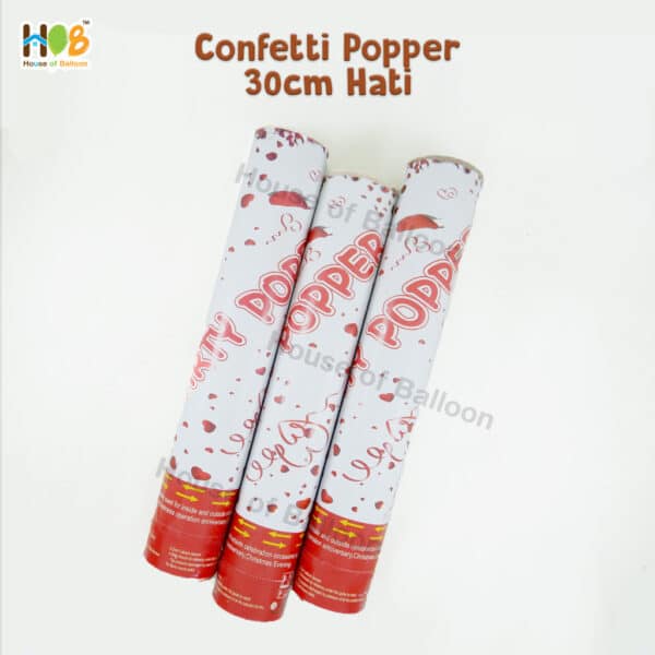 Party Popper Tematik dan Hati