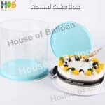 Cake Box Bulat Atap Solid Diameter 22cm dan 26cm Kotak Kue Mika Bundar Transparant Bentuk Tabung - Image 6