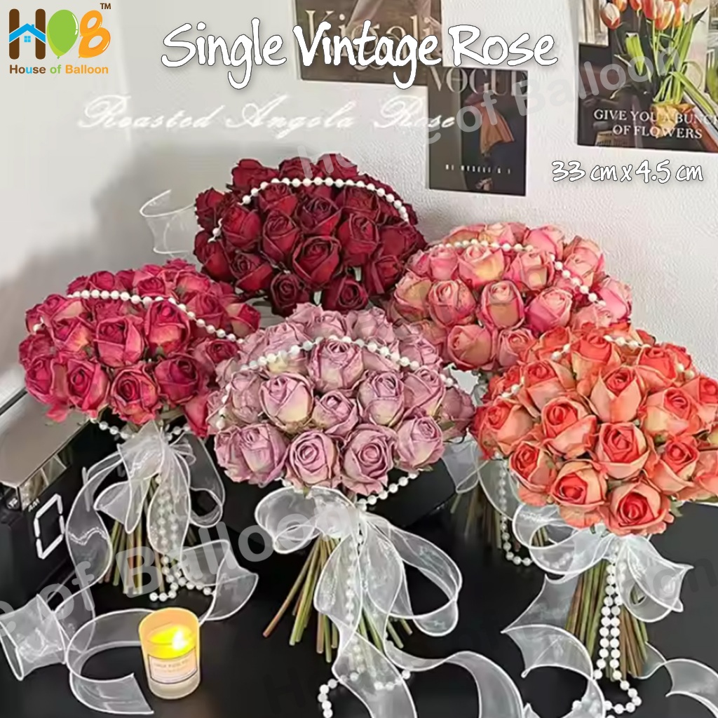 Single Vintage Rose