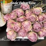Single Vintage Rose - Bunga Mawar Artificial Warna Rustic Gradasi - Realistik Natural Touch 1 Pcs - Image 3