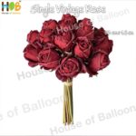 Single Vintage Rose - Bunga Mawar Artificial Warna Rustic Gradasi - Realistik Natural Touch 1 Pcs - Image 5